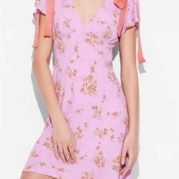 Wild Fable Pink Floral Mini Dress - Picture 2 of 6